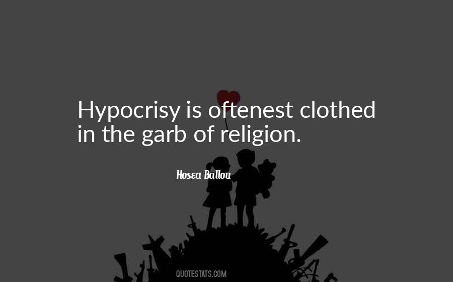 Hypocrisy Of Religion Quotes #37016