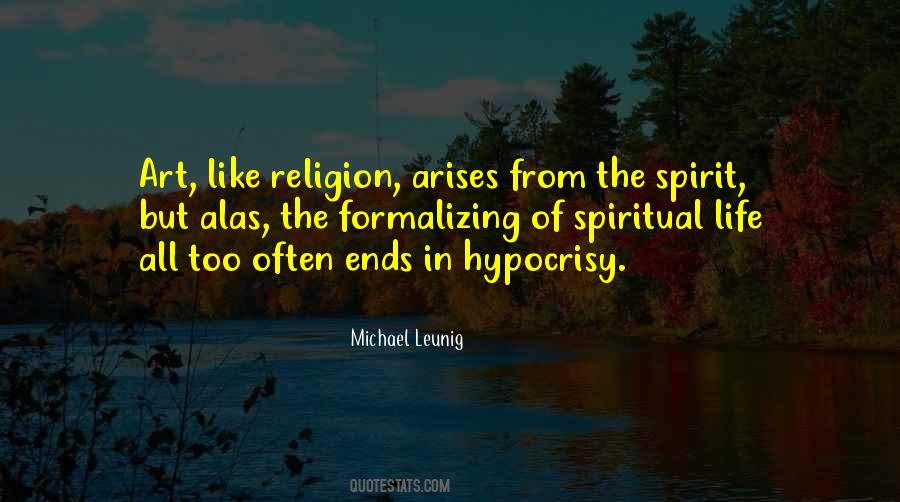 Hypocrisy Of Religion Quotes #399333