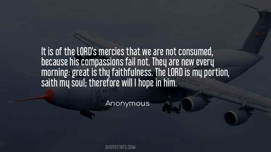 Quotes About Mercies #1005832