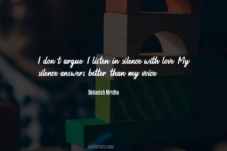 Silence With Love Quotes #301770