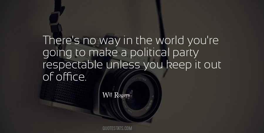 Political Office Quotes #995210