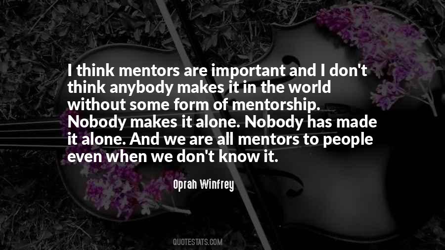 Quotes About Mentorship #1181883