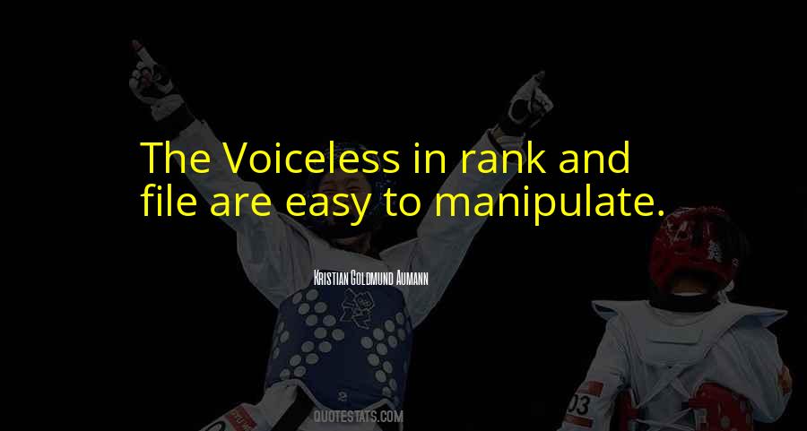 Quotes About The Voiceless #1530329