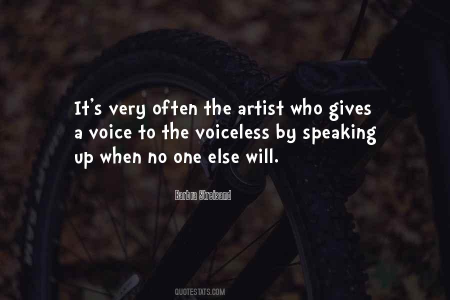 Quotes About The Voiceless #8494