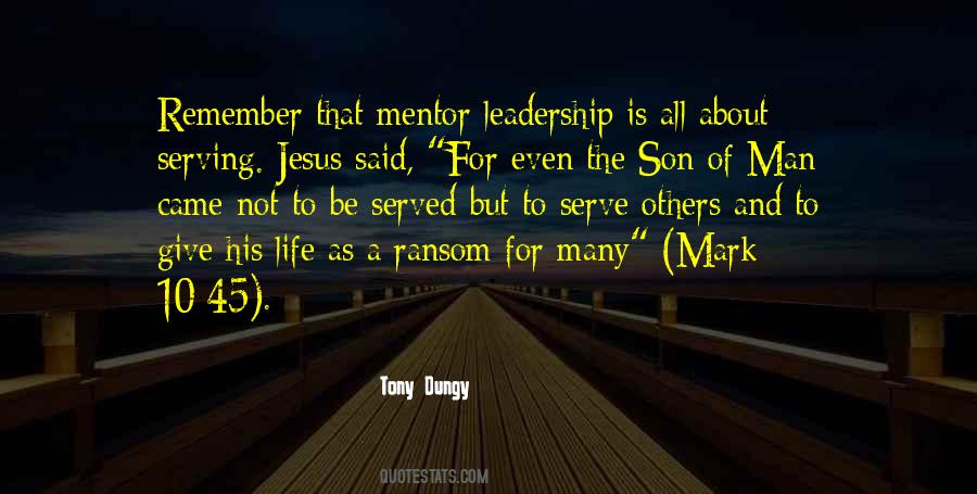 Quotes About Mentor Leadership #1369559