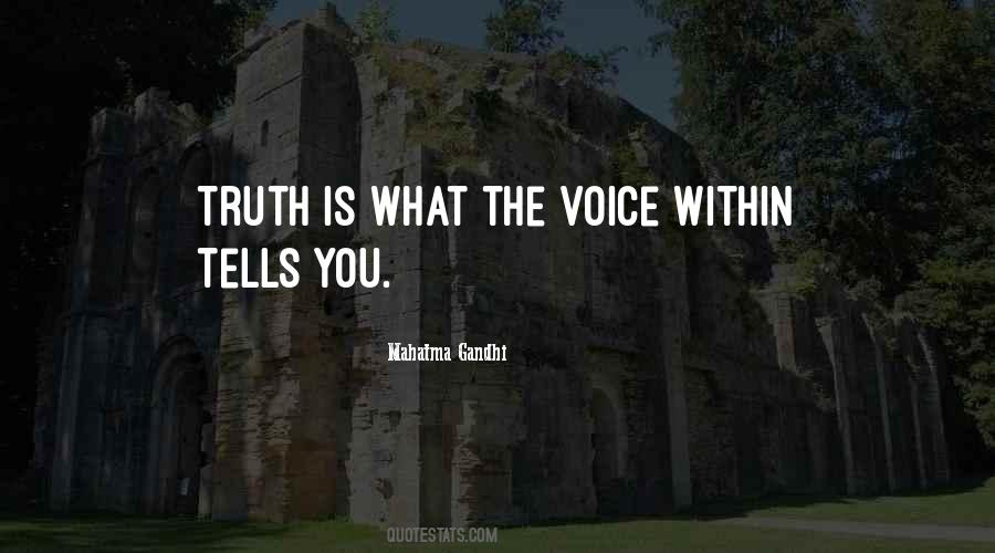 Quotes About The Voice Within #1540225