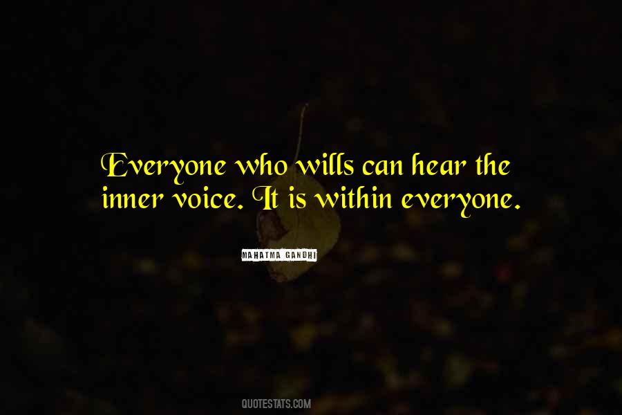 Quotes About The Voice Within #843780