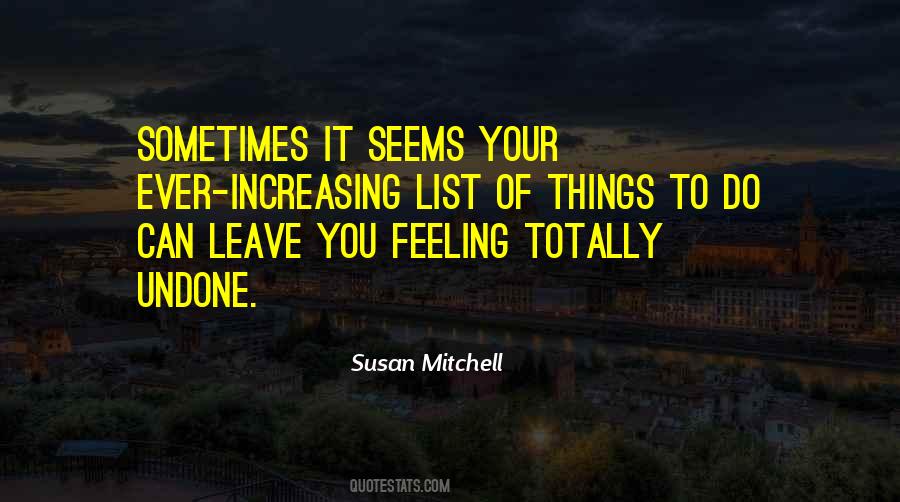 Undone Things Quotes #1005505