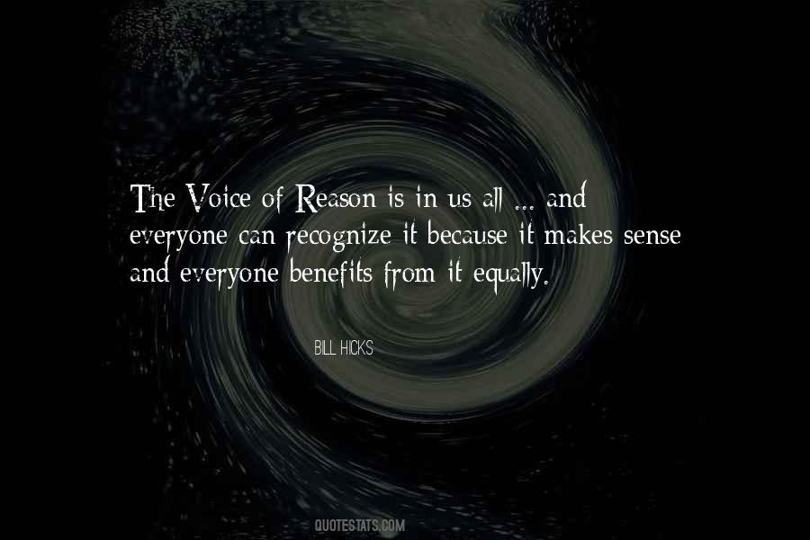 Quotes About The Voice Of Reason #17966