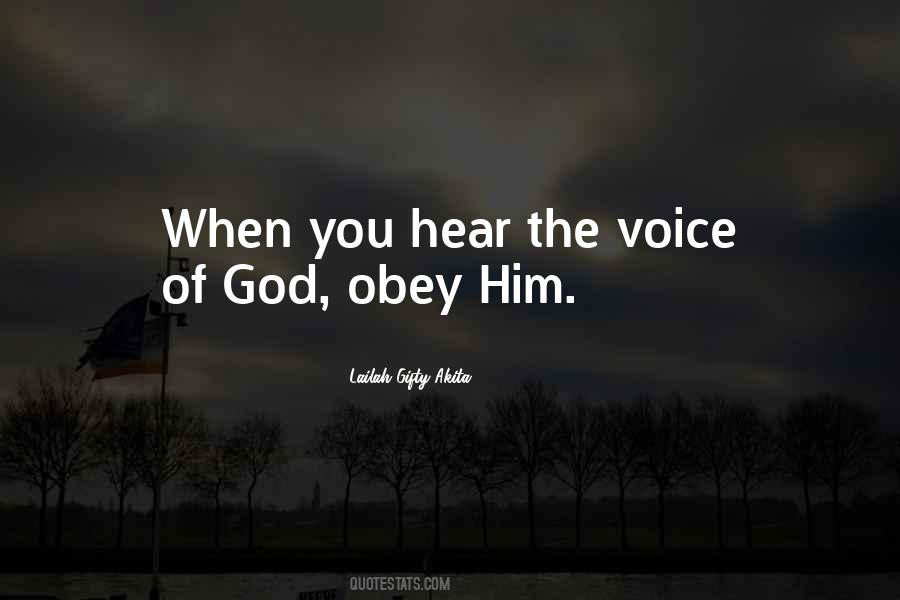 Quotes About The Voice Of God #1162231