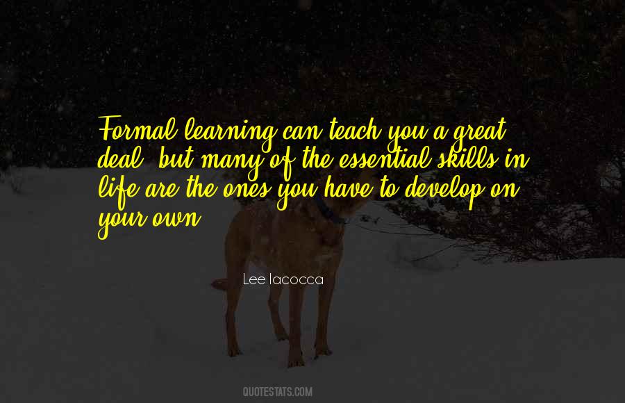 Learning Skills Quotes #1752331