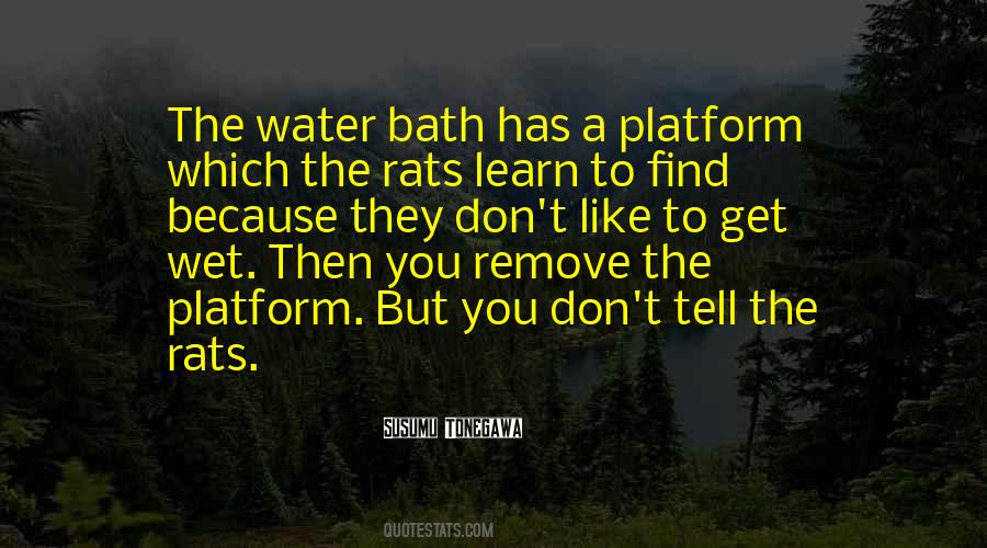 Bath Water Quotes #1869116