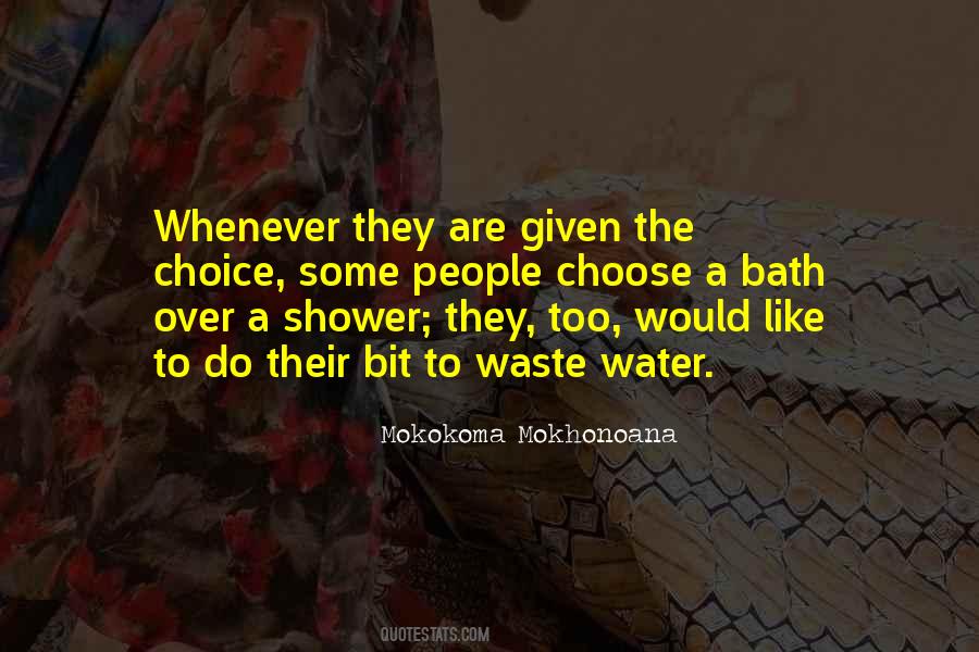 Bath Water Quotes #336740