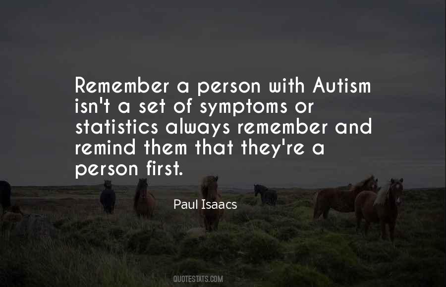 Person With Autism Quotes #1476831