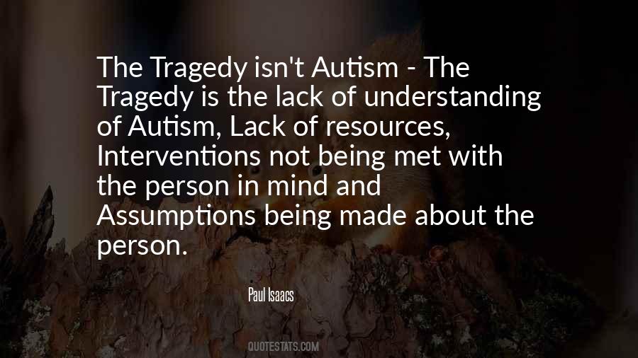 Person With Autism Quotes #1662753