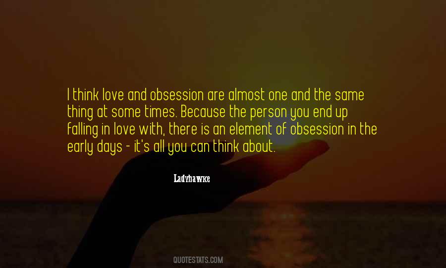 Love And Obsession Quotes #1209744