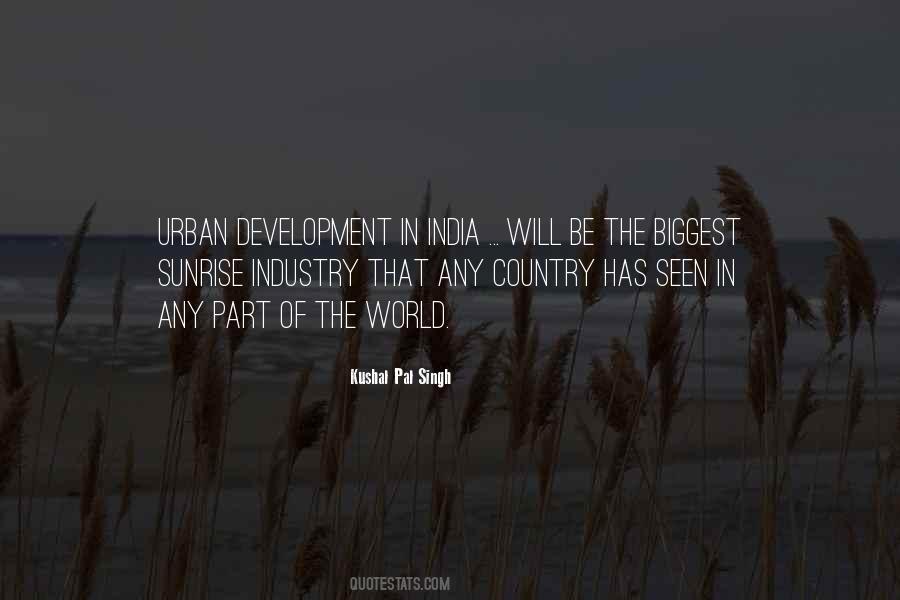 Urban Development Quotes #1795800