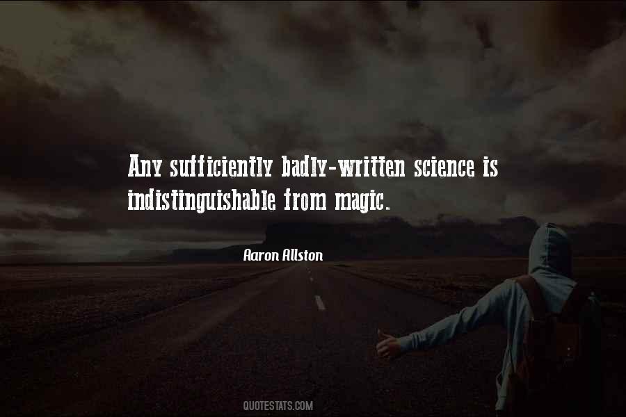 Indistinguishable From Magic Quotes #944115