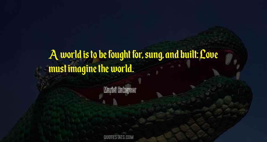 Imagine The World Quotes #531940