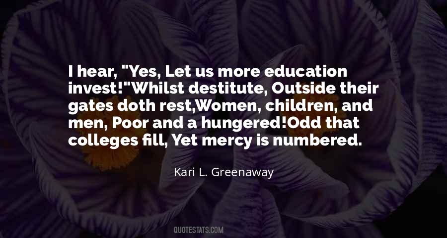 Poor Destitute Quotes #1268359