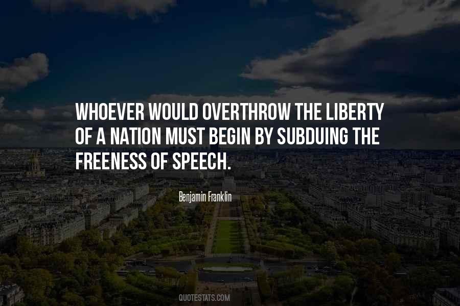 Freeness Of Speech Quotes #81422