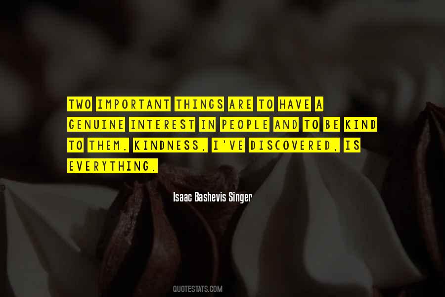 Kind And Genuine Quotes #1736317
