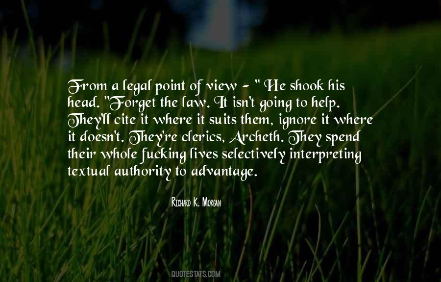 Point Of View Of View Quotes #3021