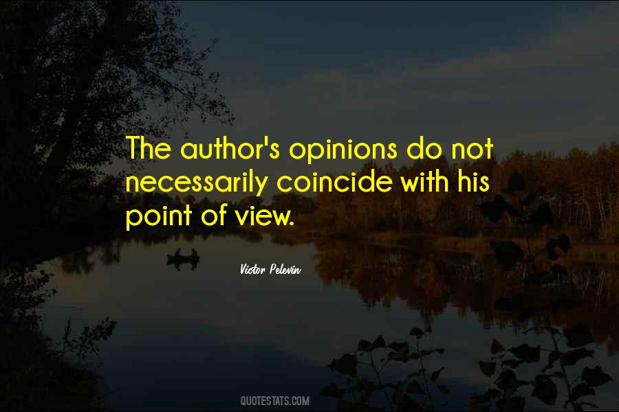 Point Of View Of View Quotes #41582
