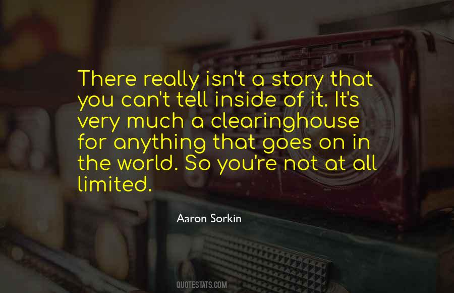Story Goes On Quotes #940707