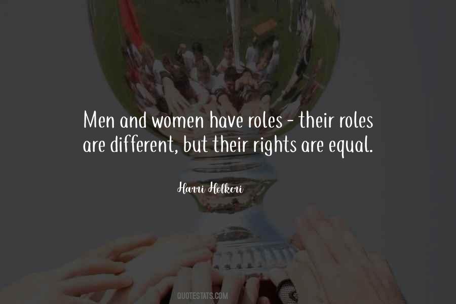 Quotes About Men And Women Roles #249941