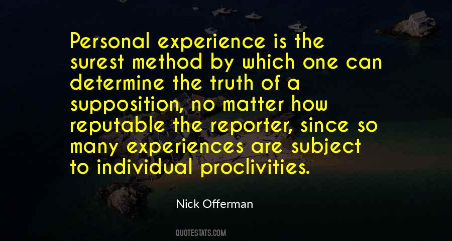 Experience Experience Quotes #6559