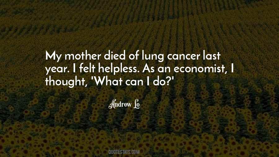 Died From Cancer Quotes #81761