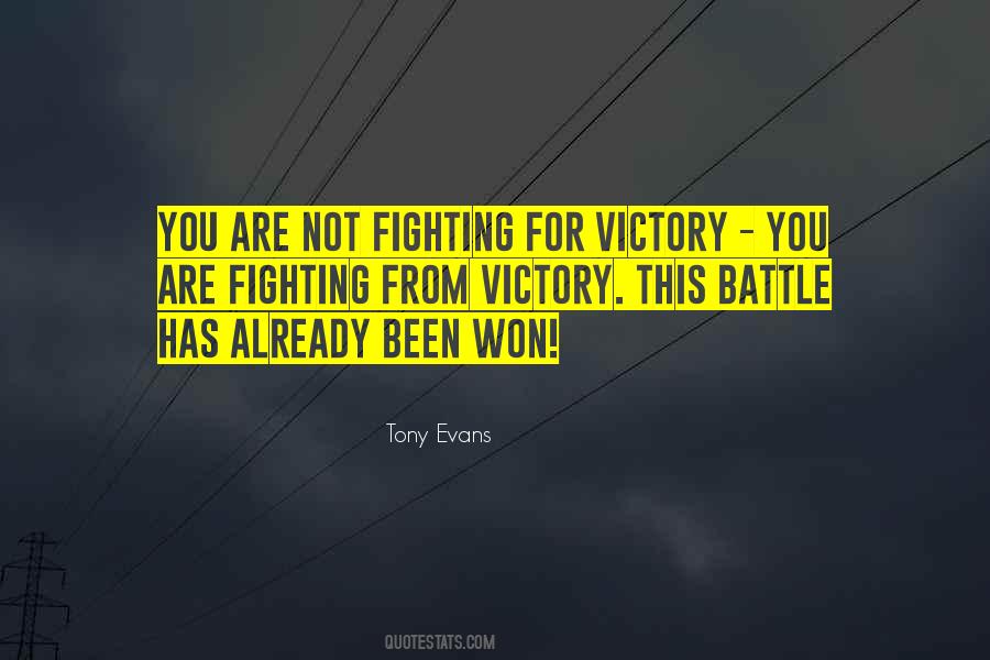 Battle Won Quotes #443829