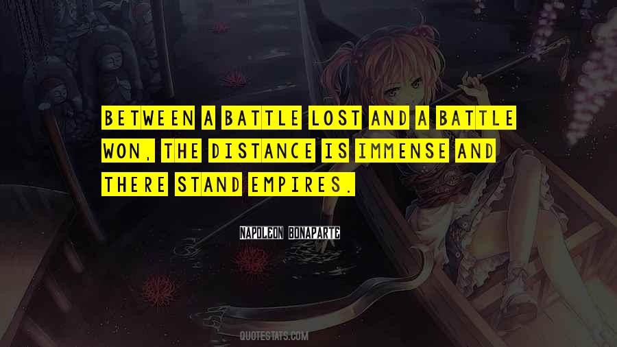 Battle Won Quotes #865031