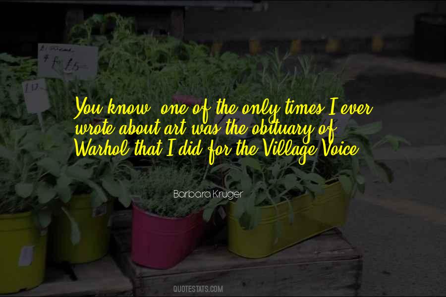 Quotes About The Village #1012364