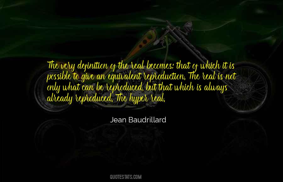 Baudrillard Quotes #846724