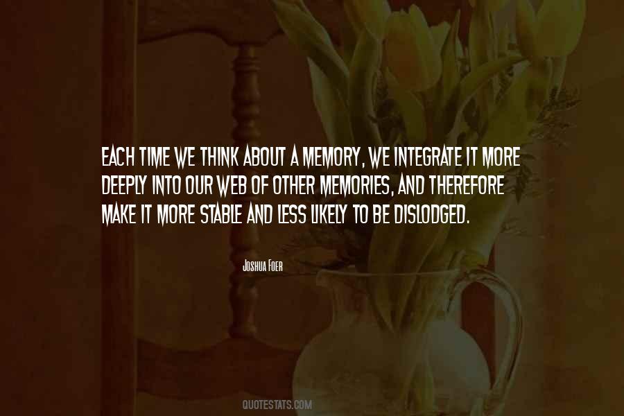 Quotes About Memories And Time #115641