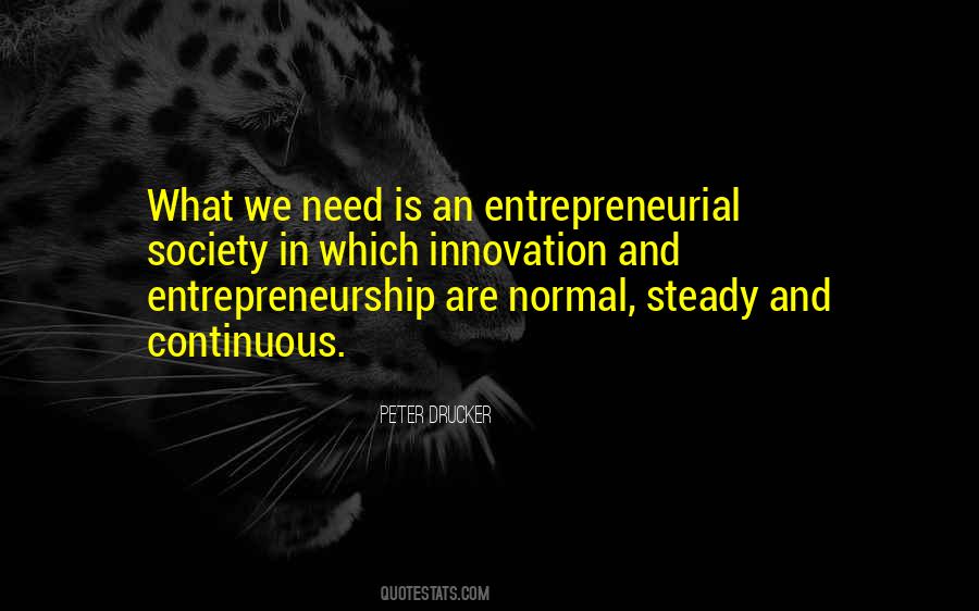 Entrepreneurial Innovation Quotes #733884