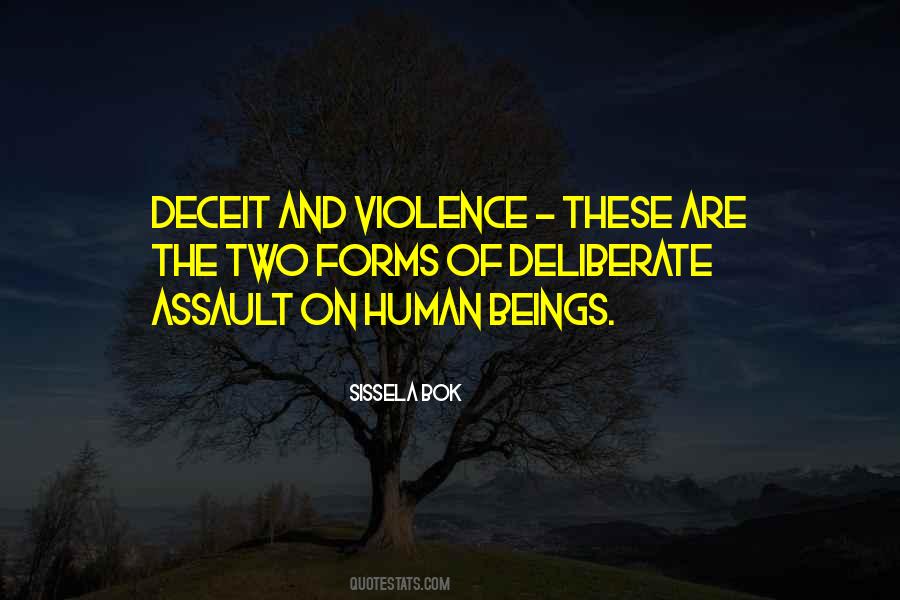 Forms Of Violence Quotes #1704633