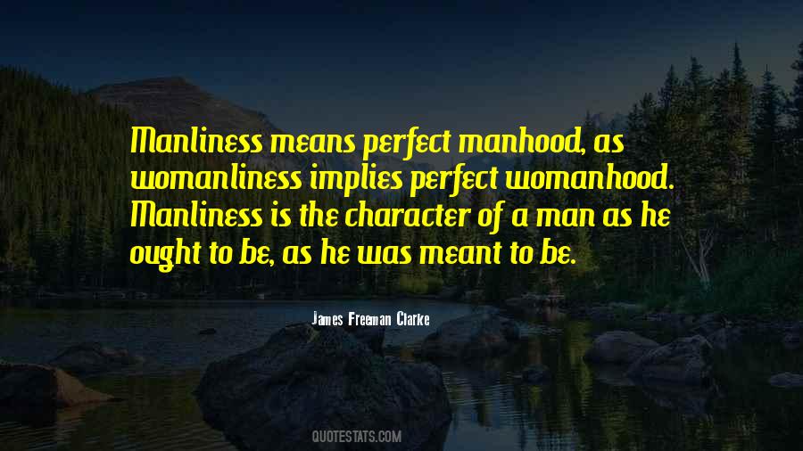 Be A Perfect Man Quotes #104782