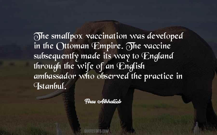 Smallpox Vaccination Quotes #87382