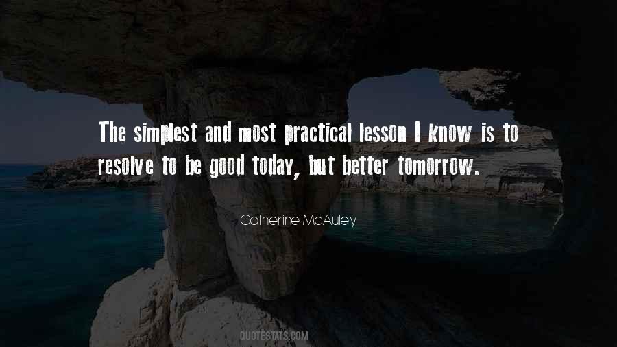 Be Better Tomorrow Quotes #1284495