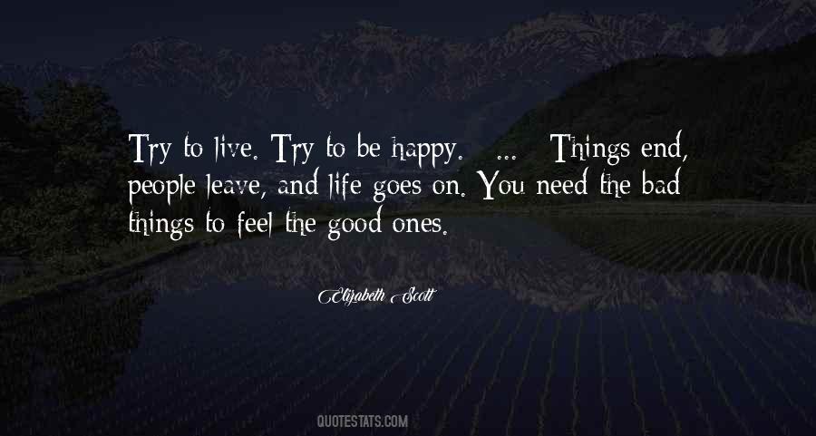 Be Happy Live Life Quotes #306817