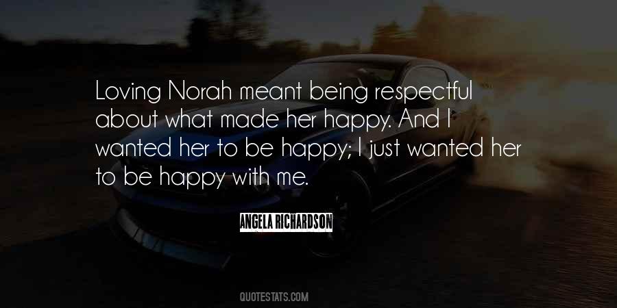 Be Happy With Her Quotes #960997