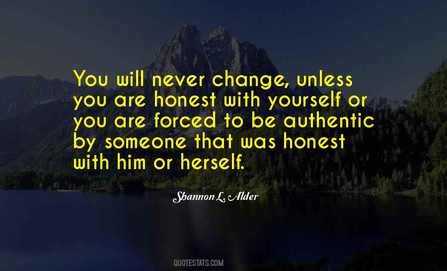 Be Honest With Yourself Quotes #1137097