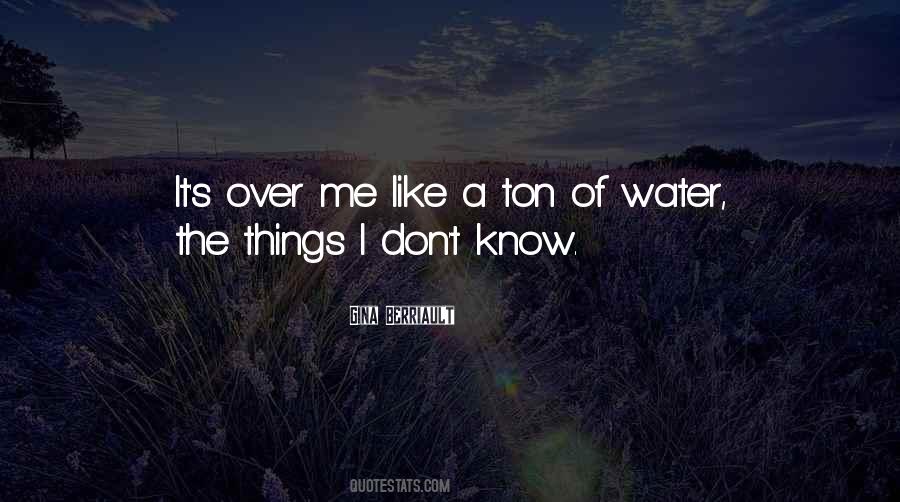 Water Over Quotes #257239