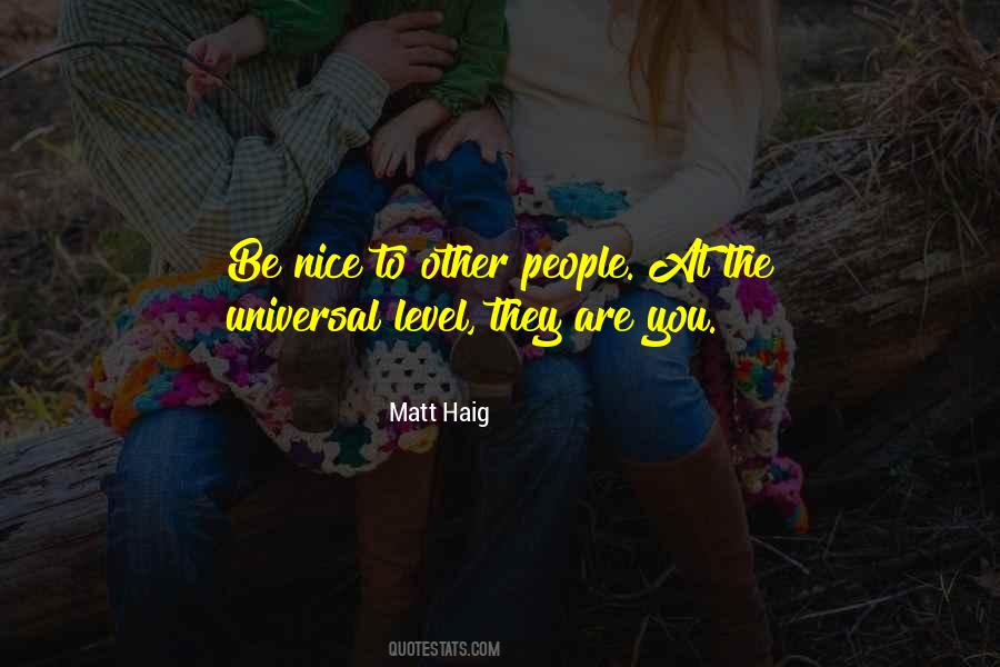 Be Nice Quotes #1270753