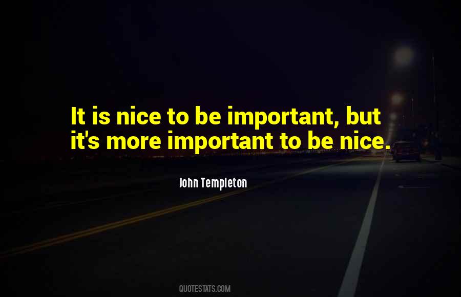 Be Nice Quotes #998135