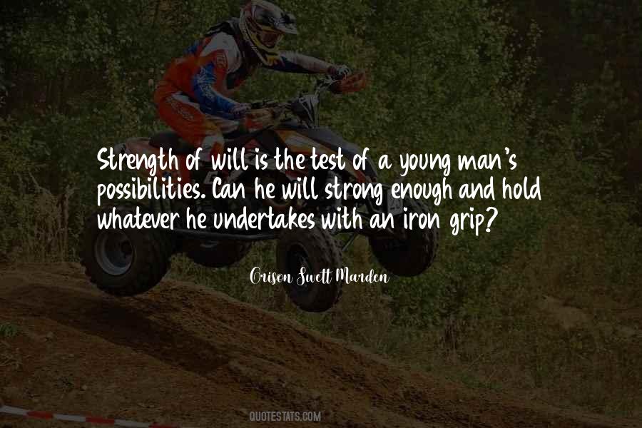 Man S Strength Quotes #249292