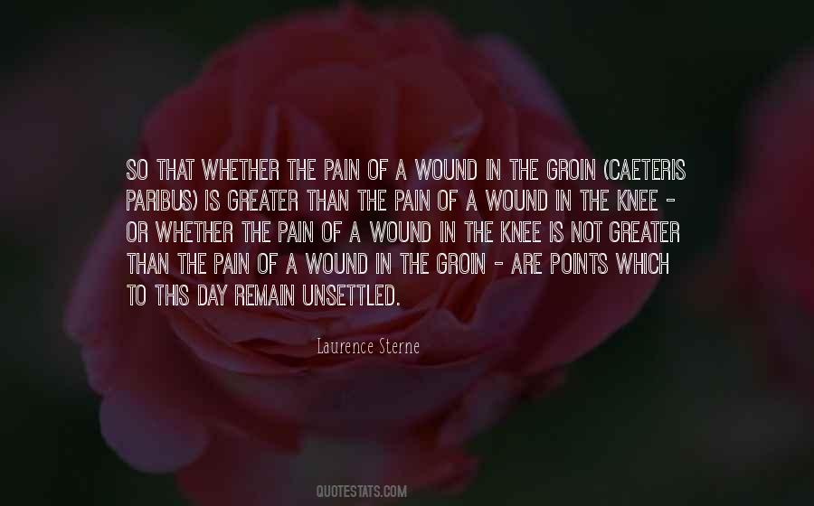 Knee Wound Quotes #1630097